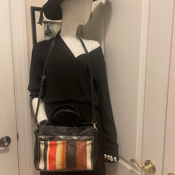 PARFOIS 2018-19FW Bags in great conditions double bag clear and striped - Picture 1 of 16
